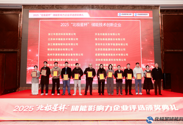 实力彰显荣耀 | 乐鱼首页(中国)网页版荣膺2025“北极星杯” 储能技术创新企业